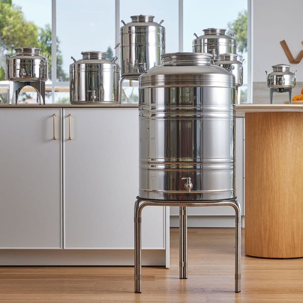 AMOX-45 מיכל נירוסטה פרימיום 100 ליטר לאחסון שמן זית