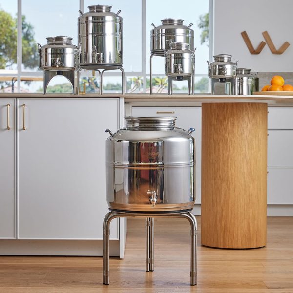 AMOX-57 מיכל נירוסטה פרימיום 50 ליטר לאחסון שמן זית